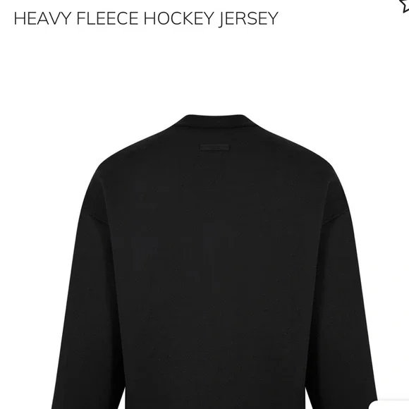 トップス FEAR OF GOD ESSENTIALS HOCKEY JERSEY Buy Fear of God Essentials Black Hockey Oversized Jersey in Cotton